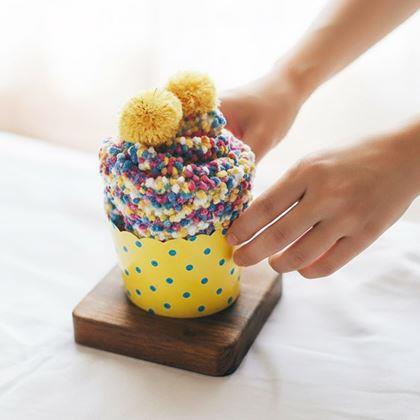 Kép valamiből Zokni ajándékcsomagolásban  -  sárga muffin