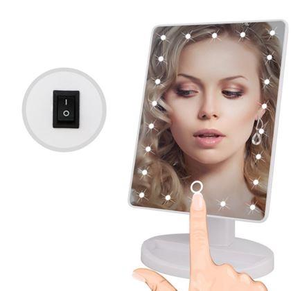 Kép valamiből Kozmetikai nagyító tükör 22 LED diódával