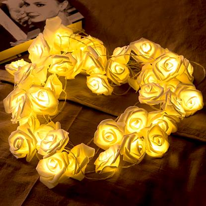 Kép LED rózsa fényfüzér