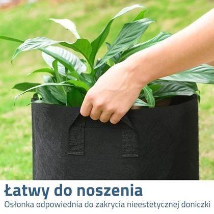 Kép valamiből Textil virágcserép - átmérője 30 cm