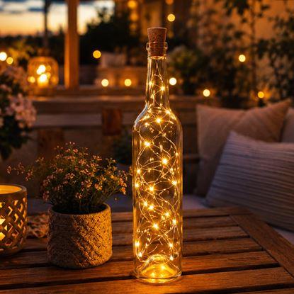 Kép LED fényfüzér dugóval 2 m