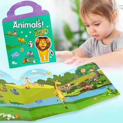 Kép valamiből Matricás könyv  -  állatok