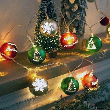 Kép valamiből LED fényfüzér - karácsonyi díszek