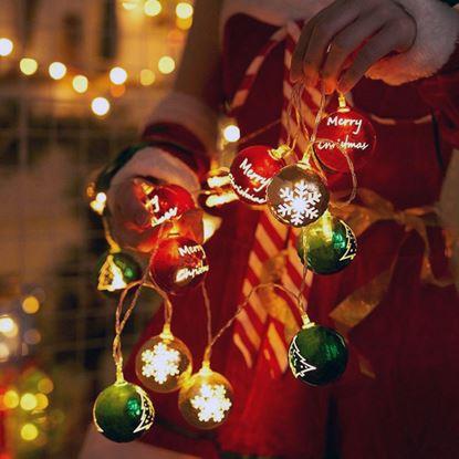 Kép LED fényfüzér - karácsonyi díszek