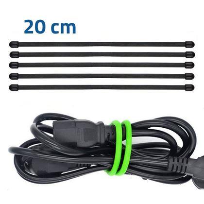 Kép valamiből Szilikon Kábelkötegelő 5 db - hosszúság 20 cm