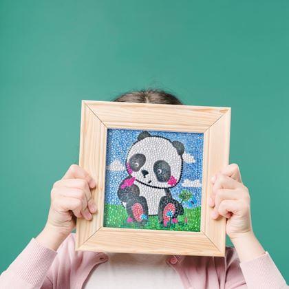 Kép valamiből Gyémántszemes kirakó gyerekeknek  - panda