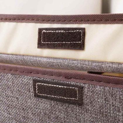 Kép valamiből Textil tároló doboz rekeszekkel - nagy