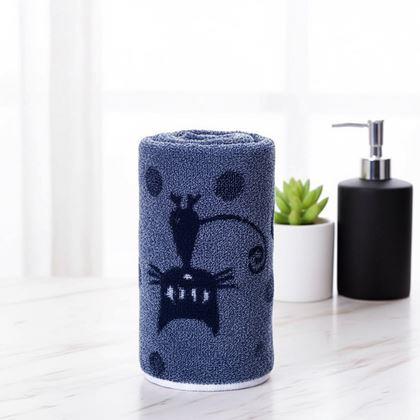 Kép valamiből Cicás törölköző 50x25 cm  -  kék