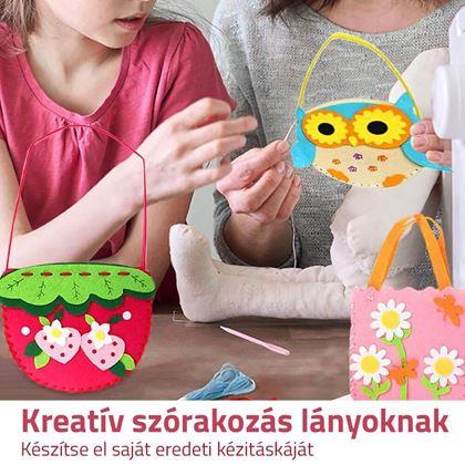 Kép valamiből Készlet gyerekeknek való kézitáska készítéséhez  -  eper
