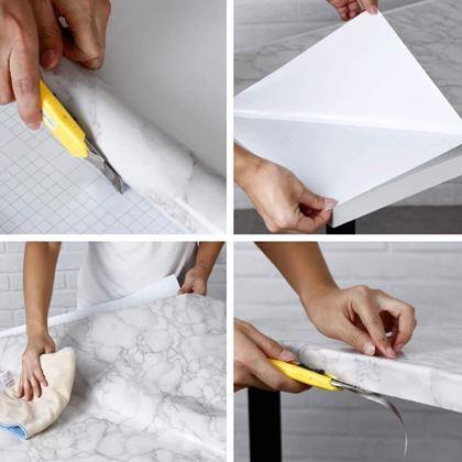 Kép valamiből Márvány tapéta 100 cm - fehér márvány