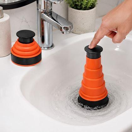 Kép valamiből Összecsukható lefolyótisztító pumpa