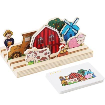 Kép valamiből Fa térbeli kirakó - farm