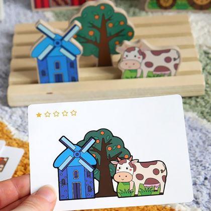 Kép valamiből Fa térbeli kirakó - farm