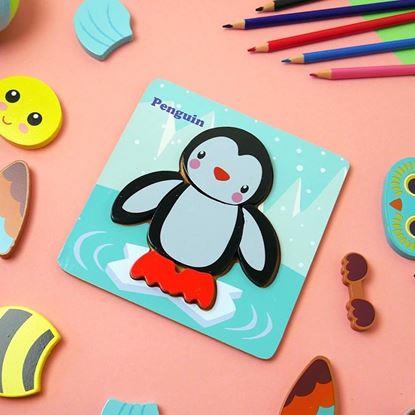 Kép Fa puzzle kicsiknek 
