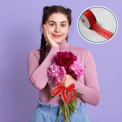 Kép valamiből Díszítő szalag  -  I love you