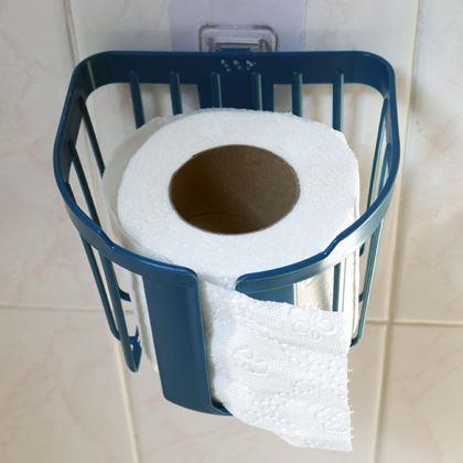Kép valamiből Felragasztható fali kosár  -  kék