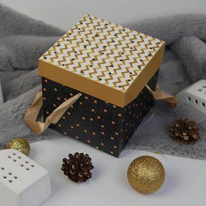 Kép valamiből Ajándékdoboz 15 cm  - csillagok