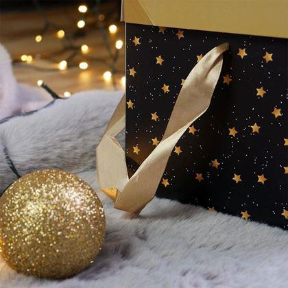 Kép valamiből Ajándékdoboz 15 cm  - csillagok