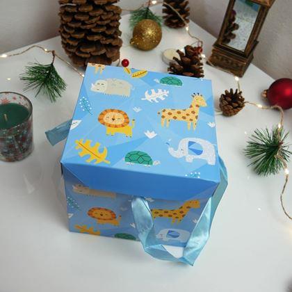 Kép valamiből Ajándékdoboz 15 cm  - szafari