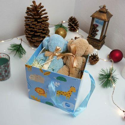Kép valamiből Ajándékdoboz 15 cm  - szafari