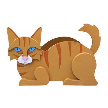 Kép valamiből Díszítő virágcserép burkolat - cica