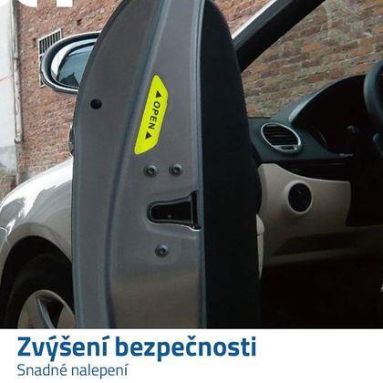 Kép valamiből Fényvisszaverő autós matricák 4 db  -  sárga