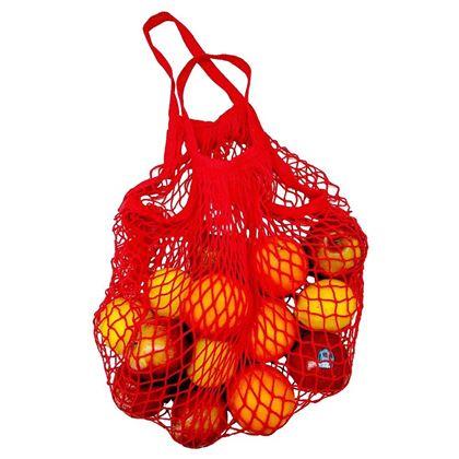 Kép valamiből Retró hálós táska – kék -   piros