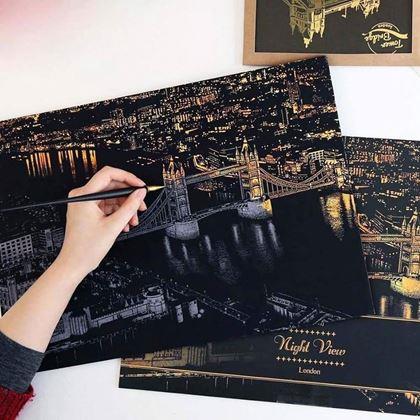 Kép valamiből Kaparós kép  -  London