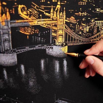Kép valamiből Kaparós kép  -  London