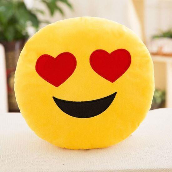 Kép valamiből Emoji párna  -  szerelmes