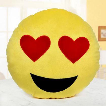 Kép valamiből Emoji párna  -  szerelmes