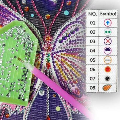 Kép valamiből Diamantové malování speciální - motýl