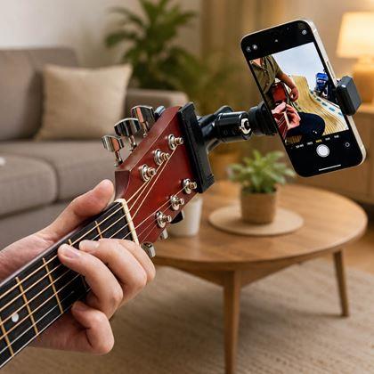 Kép valamiből Mobiltelefon tartó gitárra