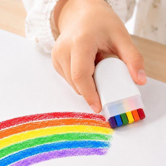 Kép valamiből Viaszkréták tokban szivárványrajzoláshoz