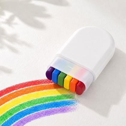 Kép valamiből Viaszkréták tokban szivárványrajzoláshoz