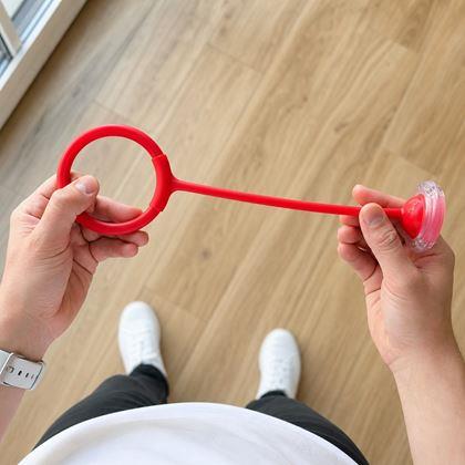 Kép valamiből Lábbal ugráló labda - piros