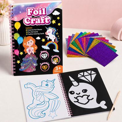 Kép valamiből Kreatív csillámos színező füzet - hercegnő