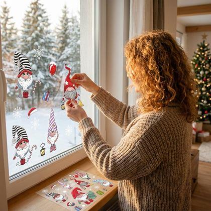 Kép valamiből Karácsonyi tapadós ablakmatricák – manók
