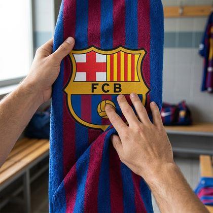 Kép valamiből Focis törölköző - FC Barcelona