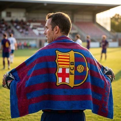 Kép valamiből Focis törölköző - FC Barcelona