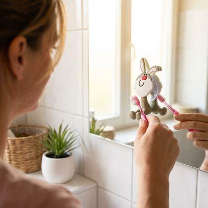 Kép valamiből Fogkefetartó gyerekeknek  -  nyuszi