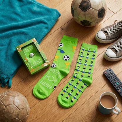 Kép Focipályás mintázatú futballzokni