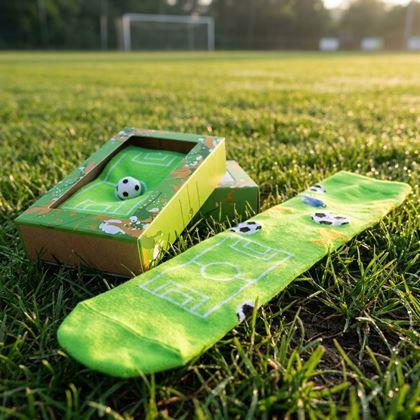 Kép valamiből Focipályás mintázatú futballzokni