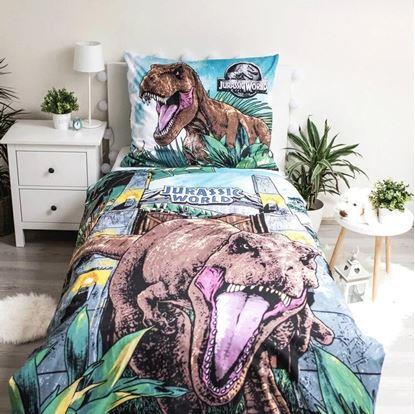 Kép Jura világ ágyneműhuzat - Roar - világító effektus, 140x200, 70x90 cm