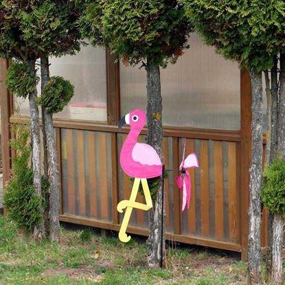 Kép Kerti szélforgó - flamingó